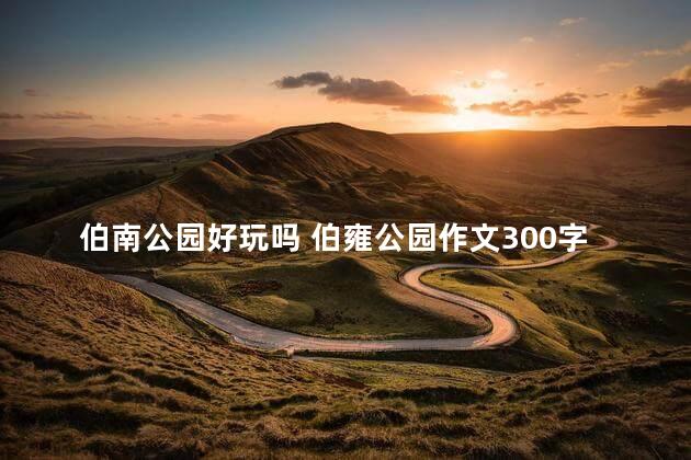 伯南公园好玩吗 伯雍公园作文300字